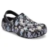 Baya Lined Clog « Black White »