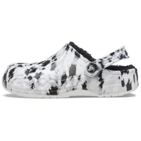 Baya Lined Clog, chaussons unisexes, blancs et gris « White Grey »