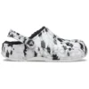 Baya Lined Clog, chaussons unisexes, blancs et gris « White Grey »
