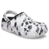 Baya Lined Clog, chaussons unisexes, blancs et gris « White Grey »