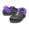 Baya Lined Clog « Noir Violet »