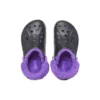 Baya Lined Clog « Noir Violet »