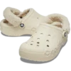 Baya Lined Clog with Fuzz Strap