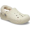 Baya Lined Clog with Fuzz Strap