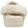Baya Lined Clog with Fuzz Strap