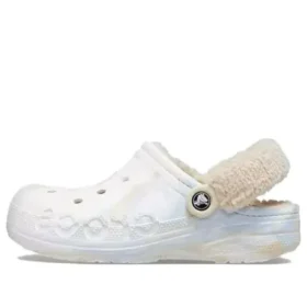 Baya Lined Fuzz-Lined Clog « White Multi »