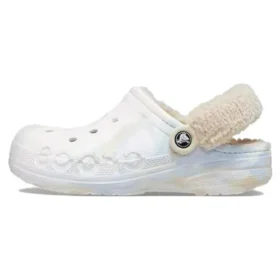Baya Lined Fuzz-Lined Clog « White Multi »
