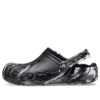 Baya Lined Marbled Clog « Black Silver »
