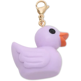 Bijoux de chaussures « Canard en caoutchouc violet »