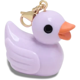 Bijoux de chaussures « Canard en caoutchouc violet »