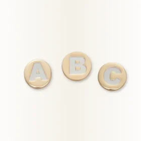 Bijoux de chaussures Jibbitz « Lettre X » doré