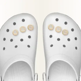 Bijoux de chaussures Jibbitz « Lettre X » doré