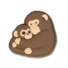 Bijoux de chaussures Jibbitz « Punch le singe et ses amis »