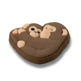 Bijoux de chaussures Jibbitz « Punch le singe et ses amis »