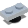 Bijoux Jibbitz™ 4Lw gris clair 1X2