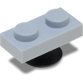Bijoux Jibbitz™ 4Lw gris clair 1X2