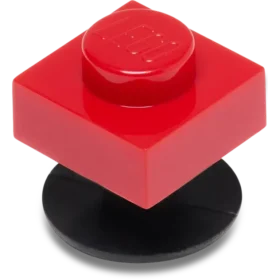 Bijoux Jibbitz™ 4Lw « Tuile rouge 1×1 »