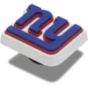 Bijoux Jibbitz au logo des Giants de New York de la NFL