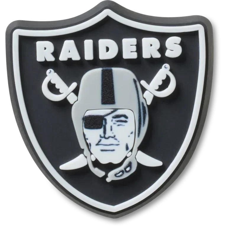 Bijoux Jibbitz™ au logo des Las Vegas Raiders de la NFL Bijoux Jibbitz™ au logo des Las Vegas Raiders de la NFL
