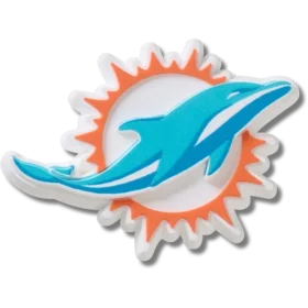 Bijoux Jibbitz au logo des Miami Dolphins de la NFL