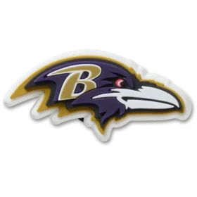 Bijoux Jibbitz au logo des Ravens de Baltimore de la NFL
