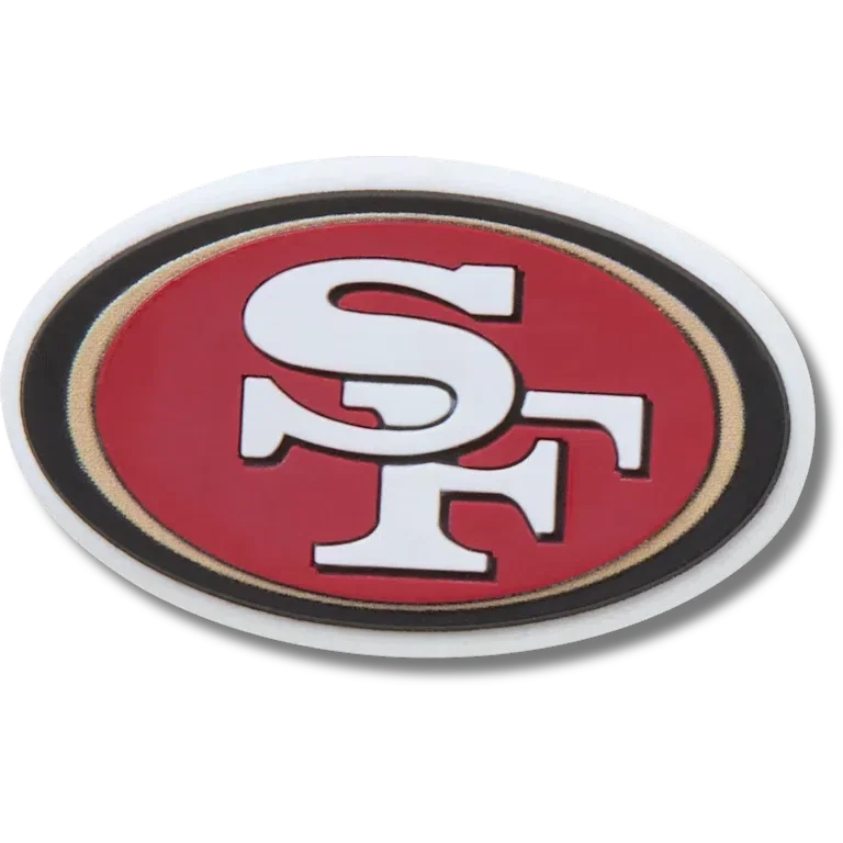 Bijoux Jibbitz™ au logo des San Francisco 49ers de la NFL Bijoux Jibbitz™ au logo des San Francisco 49ers de la NFL