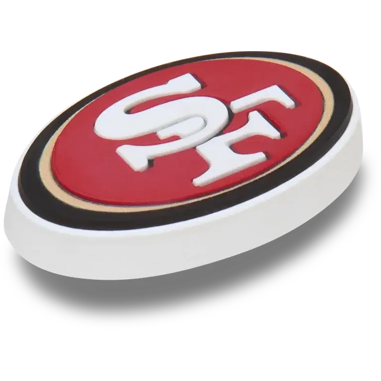Bijoux Jibbitz™ au logo des San Francisco 49ers de la NFL Bijoux Jibbitz™ au logo des San Francisco 49ers de la NFL