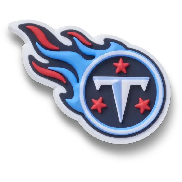 Bijoux Jibbitz™ au logo des Tennessee Titans de la NFL Bijoux Jibbitz™ au logo des Tennessee Titans de la NFL