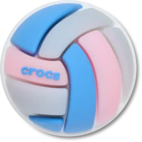 Bijoux Jibbitz™ « Ballon de volley pastel 3D »