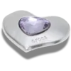 Bijoux Jibbitz « Cœur » argentés et violets avec pierres Smt Gem Bijoux Jibbitz « Cœur » argentés et violets avec pierres Smt Gem