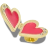 Bijoux Jibbitz « Cœur médaillon bulle doré »