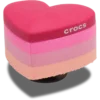 Bijoux Jibbitz « Cœur rose empilé »