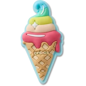 Bijoux Jibbitz™ « Cornet de glace gaufré »