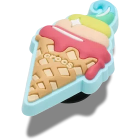 Bijoux Jibbitz™ « Cornet de glace gaufré »