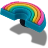 Bijoux Jibbitz « Couleurs de l&rsquo;arc-en-ciel »