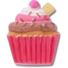 Bijoux Jibbitz « Cupcake au chocolat »