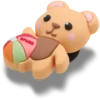 Bijoux Jibbitz « Cutie Beach Bear »