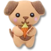 Bijoux Jibbitz « Cutie Ice Cream Puppy »