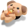 Bijoux Jibbitz « Cutie Ice Cream Puppy »