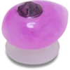 Bijoux Jibbitz™ de la collection « Améthyste », pierre de naissance du mois de février Bijoux Jibbitz™ de la collection « Améthyste », pierre de naissance du mois de février