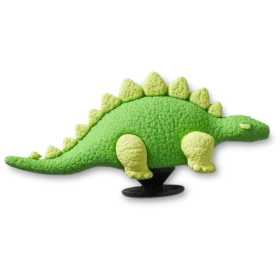 Bijoux Jibbitz « Dinosaure vert 3D avec écailles »