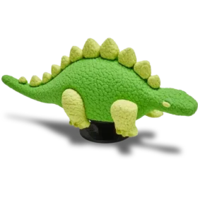 Bijoux Jibbitz « Dinosaure vert 3D avec écailles »