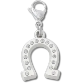 Bijoux Jibbitz « Fer à cheval porte-bonheur » en argent