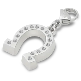 Bijoux Jibbitz « Fer à cheval porte-bonheur » en argent