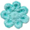 Bijoux Jibbitz « Fleur bleue au crochet »