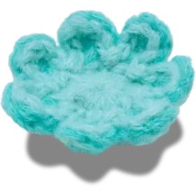 Bijoux Jibbitz « Fleur bleue au crochet »