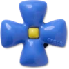 Bijoux Jibbitz « Fleur bleue gonflée »