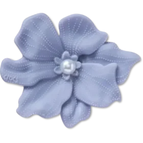 Bijoux Jibbitz « Fleur de pervenche avec perle »