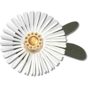 Bijoux Jibbitz™ « Fleur à paillettes argentées »