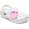Bijoux Jibbitz « Fleur rose pâle au crochet »